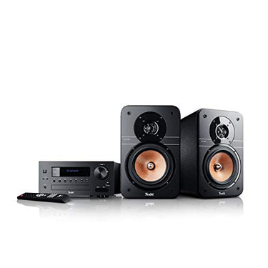 Teufel Ultima 20 Kombo - HiFi Stereo Kompaktanlage, Digitalradio DAB+, Bluetooth mit aptX, Musikstreaming, Bassreflex, USB, CD-Player - schwarz im Sale
